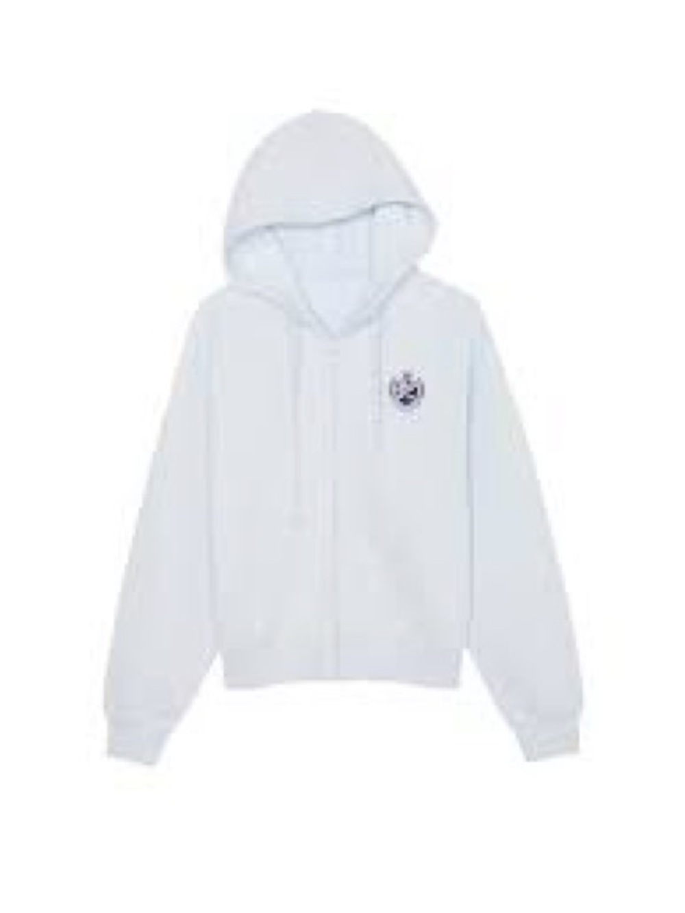 PINK Victoria's Secret Sky Blue Zip Up Hoodie size XXL - Picture 2 of 7